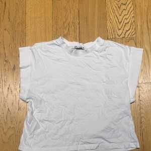 Zara Crisp White Short Sleeve Tee